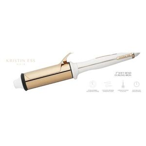 NIB Kristin Ess Gold Curling Iron 2”